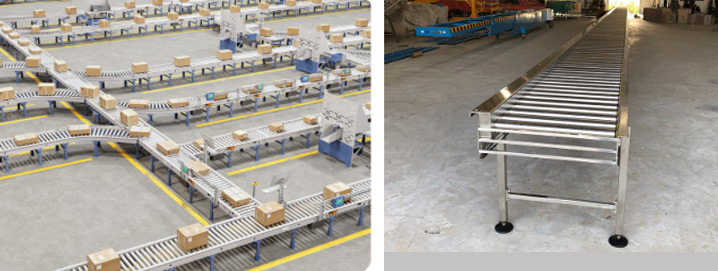 Industrial Gravity Roller Conveyor System for Cost-Effective Material Handling Applications
