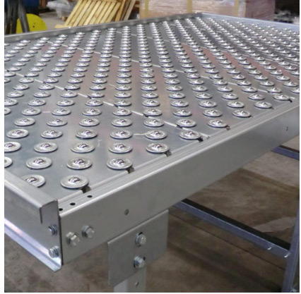 Industrial 360 Ball Transfer Conveyor System for Multi-Directional Material Handling 